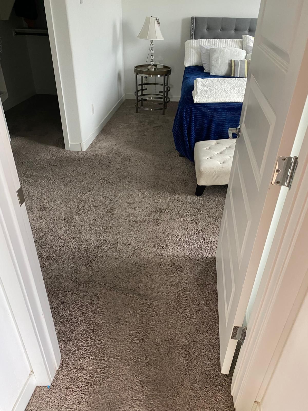 Before: closet original flooring